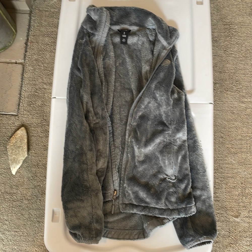 Silver, Northface, Size Small Zip-up